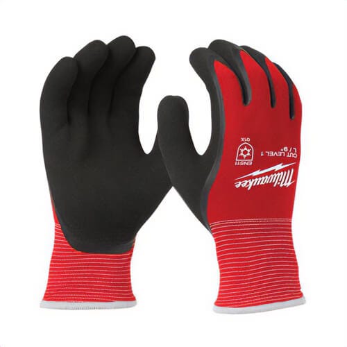 Milwaukee® 48-22-8913 Cut Level 1 Winter Insulated Gloves, Breathable and Comfortable Glove Design, Nylon, Red, XL
