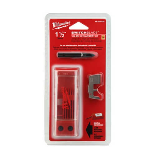 Milwaukee® 48-25-5225 7 pc Blade Replacement Kit, Use with SwitchBlade™ 1-1/2 in Self-Feed Drill Bit