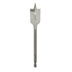 Milwaukee® 48-27-1121 Flat Boring Bit, 1-1/8 in dia, 6-3/8 in OAL, Flat Flute, 1/4 in Shank