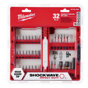 Milwaukee® Shockwave™ Impact Duty™ 48-32-4004 Impact Driver Bit Set, 1/4 in, Steel