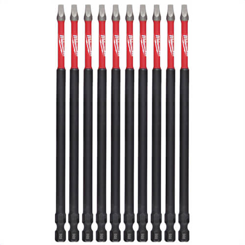 Milwaukee® 48-32-4216 ShockWave™ Impact Square Bits, SQ3, 6 in, 10 pk