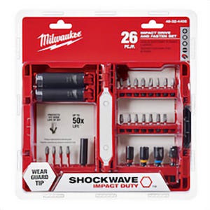 Milwaukee® Shockwave™ Impact Duty™ 48-32-4408 Drive and Fasten Set, 1/4 in, Steel