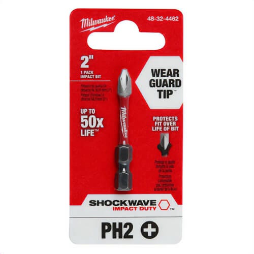 Milwaukee® 48-32-4462 ShockWave™ Impact Duty™ Impact Phillips® Bit, PH3 Phillips®, 2 in