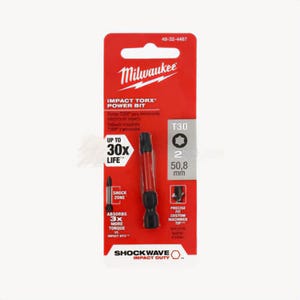 Milwaukee® 48-32-4487 ShockWave™ Impact Duty™ Impact Torx® Bit, T30 Torx® Point, 2 in