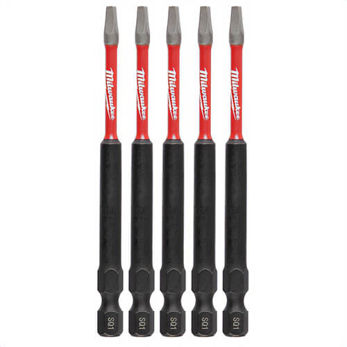 Milwaukee® 48-32-4575 ShockWave™ Impact Duty™ Impact Square Bit, SQ1 Drive, 0.3 in, 5 pk