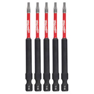 Milwaukee® 48-32-4576 ShockWave™ Impact Duty™ Impact Torx® Bit, T10 Torx® Point, 0.3 in, 5 pk