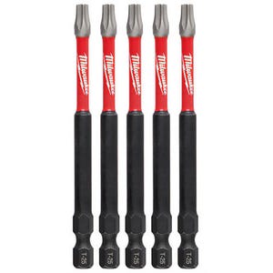 Milwaukee® 48-32-4579 ShockWave™ Impact Duty™ Impact Torx® Bit, T25 Torx® Point, 3-1/2 in, 5 pk