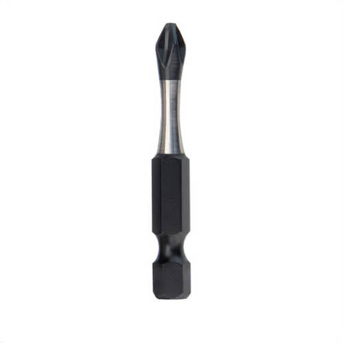 Milwaukee® 48-32-4602 Shockwave™ Impact Duty™ Impact Power Bit, #2 Phillips® Point, 2 in OAL, 1/4 in, Alloy Steel