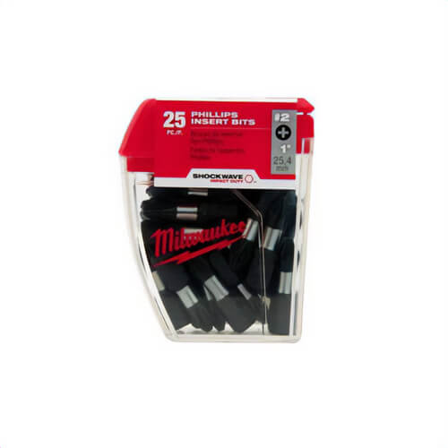 Milwaukee® 48-32-4604 ShockWave™ Impact Duty™ Impact Phillips® Bit, PH2 Phillips®, 2 in, 5 pk