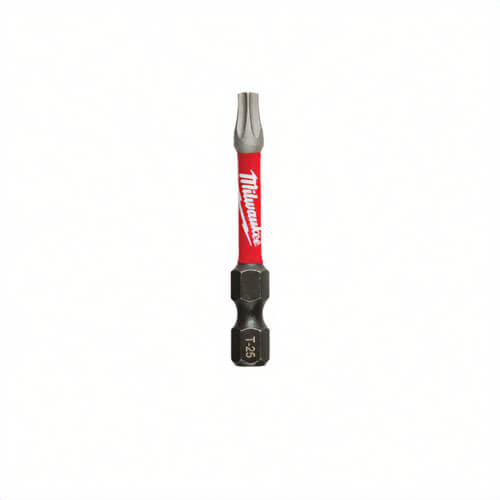 Milwaukee® 48-32-4685 Shockwave™ Impact Duty™ Impact Power Bit, T25 Torx® Point, 2 in OAL, 1/4 in, Alloy Steel