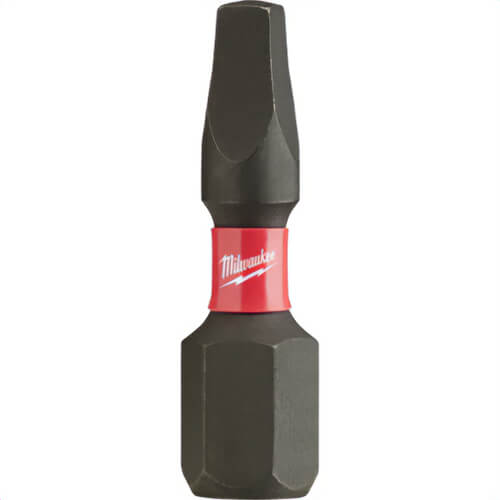 Milwaukee® 48-32-4722 ShockWave™ Impact Duty™ Impact Square Bit, SQ2 Drive, 1 in, 25 pk