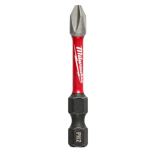 Milwaukee® 48-32-4862 ShockWave™ Impact Duty™ Impact Phillips® Bit, PH2 Phillips®, 2 in, 250 pk