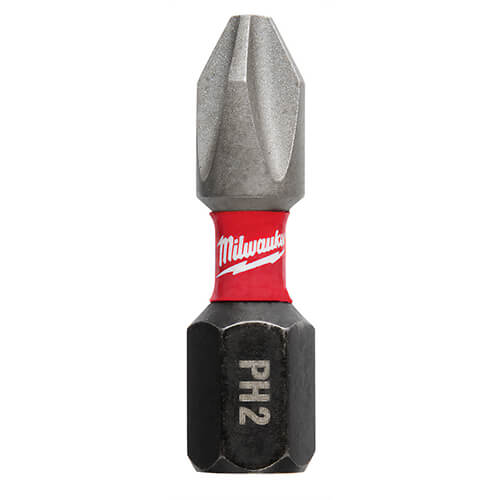 Milwaukee® 48-32-4881 ShockWave™ Impact Duty™ Impact Phillips® Bit, PH2 Phillips®, 1 in, 250 pk