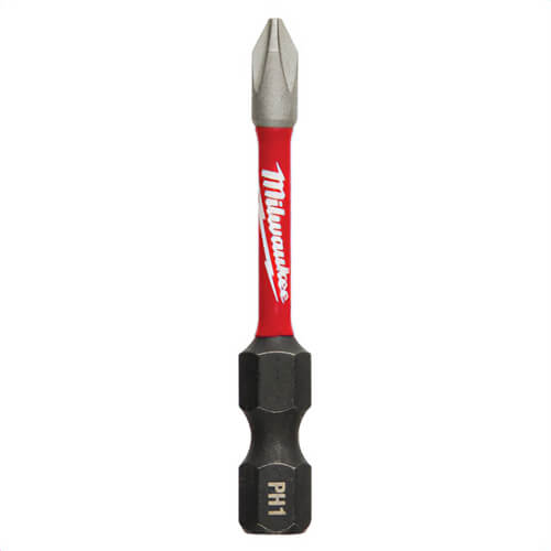 Milwaukee® 48-32-4961 ShockWave™ Impact Phillips Bits, PH1, 2 in, 2 pk