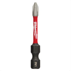 Milwaukee® 48-32-4961 ShockWave™ Impact Phillips Bits, PH1, 2 in, 2 pk