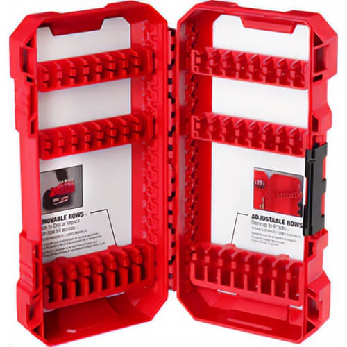Milwaukee® 48-32-9921 Case, for use with Impact Driver, 1/4 in Compatible Bit Size, Polypropylene, Red