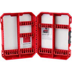 Milwaukee® 48-32-9922 Case, for use with Impact Driver, 1/4 in Compatible Bit Size, Polypropylene, Red