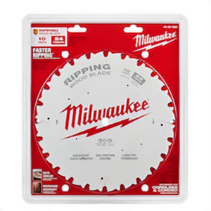 Milwaukee® 48-40-1020 Ripping Thin Kerf Circular Saw Blade, 10 in dia x 1.05 in Thick, 5/8 in Arbor, Carbide Blade, 24 Teeth
