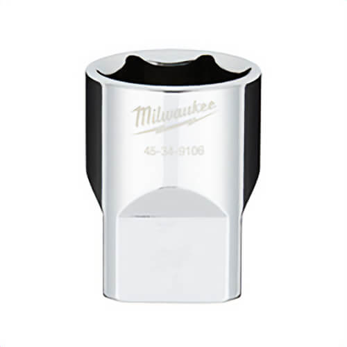 Milwaukee® 45-34-9106 Standard Socket with FOUR FLAT™ Sides, 1/2 in, 7/8 in, 6 Points
