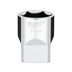 Milwaukee® 45-34-9106 Standard Socket with FOUR FLAT™ Sides, 1/2 in, 7/8 in, 6 Points