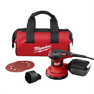 Milwaukee® 6034-21 Random Orbit Palm Sander Kit, 5 in, 7000 to 12000 OPM Speed