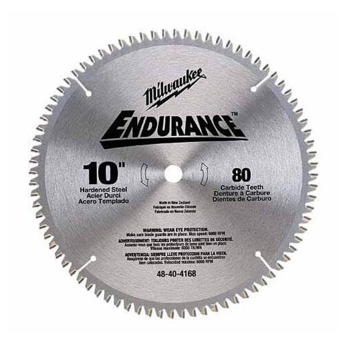 Milwaukee® 48-40-4505 Circular Saw Blade, 14 in dia x 0.045 in Thick, 1 in Arbor, Hardened Steel Blade, 72 Teeth