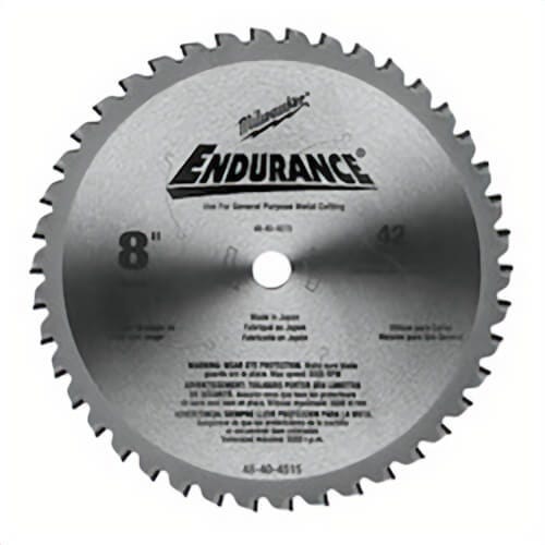 Milwaukee® 48-40-4515 Circular Saw Blade, 8 in dia x 0.073 in Thick, 5/8 in Arbor, Hardened Steel Blade, 42 Teeth
