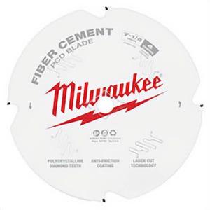 Milwaukee® 48-40-7000 Thin Kerf Circular Saw Blade, 7-1/4 in dia x 1.05 in Thick, 5/8 in Arbor, Polycrystalline diamond Blade, 4 Teeth