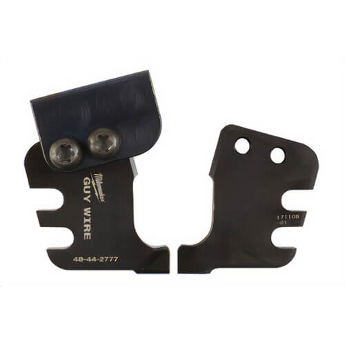 Milwaukee® 48-44-2777 Replacement Blade, For Use with M18™ 49-16-2777 1/2 in EHS Guy Wire Cutting Jaw, 1/2 in Jaw Capacity and Cable Size, Steel