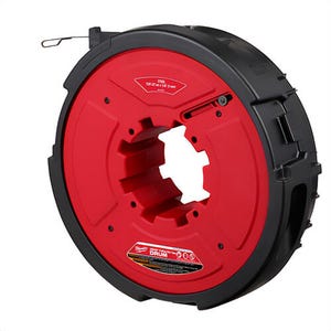 Milwaukee® 48-44-5178 M18 Fuel™ Angler™ Pulling Fish Tape Drum, 1/8 in Tape, 240 ft L Tape, Steel Tape