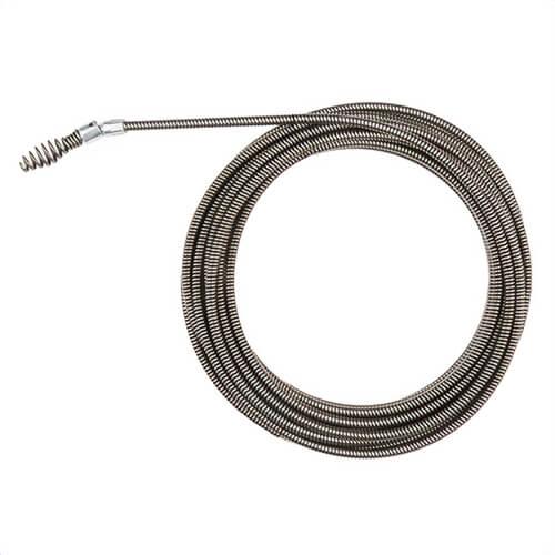 Milwaukee® 48-53-2578 Drop Head Replacement Cable, 1/4 in x 25 ft, Steel, for use with Trapsnake™ 49-16-2573 25 ft Auger