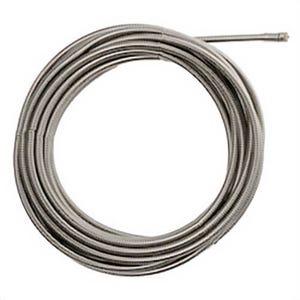 Milwaukee® 48-53-2675 Inner Core Coupling Drain Cleaning Cable, 3/8 in, Steel, Use with Drain Cleaning Machines, 1-1/4 to 2-1/2 in Drain Line