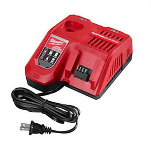 Milwaukee® M18™ M12™ 48-59-1808 Rapid Charger, For Use with M12™ and M18™ Battery, Lithium-Ion Battery, 1 Battery