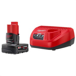 Milwaukee® 48-59-2440 M12™ Starter Kit, 4 Ah Lithium-Ion Battery, For Use with Milwaukee® M12™ Products
