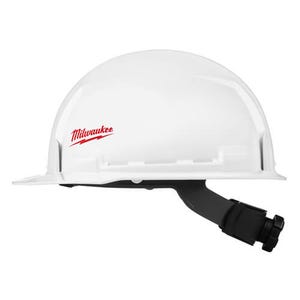 Milwaukee® 48-73-1021 Front Brim Unvented Hard Hat with Bolt™ Accessories, Polyethylene, Ratchet Suspension