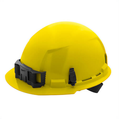 Milwaukee® 48-73-1102 Bolt™ Front Brim Hard Hat with 4-Point Ratcheting Suspension, Unvented Class E, Yellow