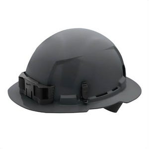 Milwaukee® 48-73-1115 Bolt™ Full Brim Hard Hat with 4-Point Ratcheting Suspension, Unvented Class E, Gray