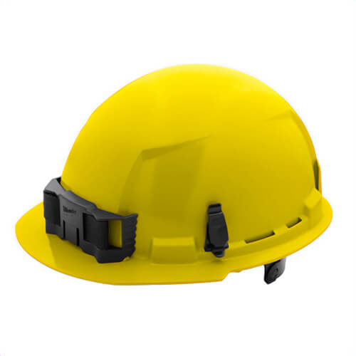 Milwaukee® 48-73-1122 Bolt™ Front Brim Hard Hat with 6-Point Ratcheting Suspension, Unvented Class E, Yellow