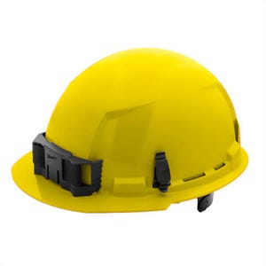 Milwaukee® 48-73-1122 Bolt™ Front Brim Hard Hat with 6-Point Ratcheting Suspension, Unvented Class E, Yellow