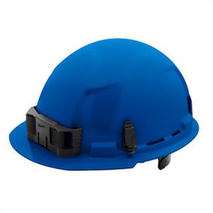 Milwaukee® 48-73-1124 Bolt™ Front Brim Hard Hat with 6-Point Ratcheting Suspension, Unvented Class E, Blue