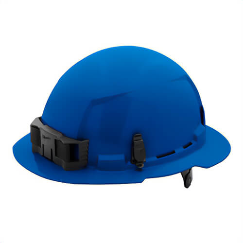 Milwaukee® 48-73-1125 Bolt™ Full Brim Hard Hat with 6-Point Ratcheting Suspension, Unvented Class E, Blue