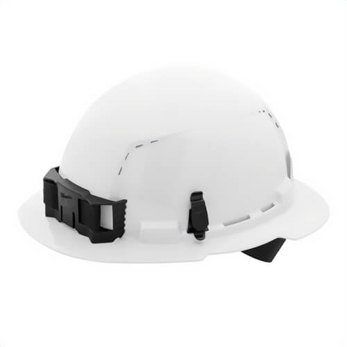 Milwaukee® 48-73-1201 Bolt™ Full Brim Hard Hat with 4-Point Ratcheting Suspension, Vented Class C, White