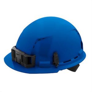 Milwaukee® 48-73-1204 Bolt™ Front Brim Hard Hat with 4-Point Ratcheting Suspension, Vented Class C, Blue