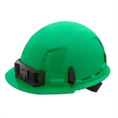 Milwaukee® 48-73-1206 Bolt™ Front Brim Hard Hat with 4-Point Ratcheting Suspension, Vented Class C, Green
