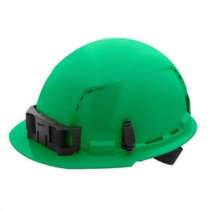 Milwaukee® 48-73-1206 Bolt™ Front Brim Hard Hat with 4-Point Ratcheting Suspension, Vented Class C, Green