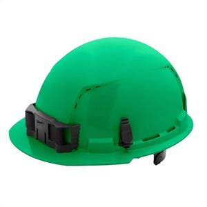 Milwaukee® 48-73-1226 Bolt™ Front Brim Hard Hat with 6-Point Ratcheting Suspension, Vented Class C, Green