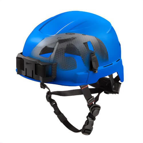Milwaukee® 48-73-1355 Bolt™ Safety Helmet with Impact Armor™ Liner, Unvented Class E, Blue