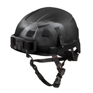 Milwaukee® 48-73-1361 Bolt™ Safety Helmet with Impact Armor™ Liner, Unvented Class E, Black