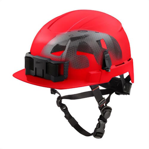 Milwaukee® 48-73-1373 Bolt™ Front Brim Safety Helmet with Impact Armor™ Liner, Unvented Class E, Red