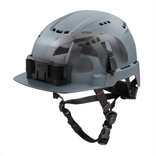 Milwaukee® 48-73-1380 Bolt™ Front Brim Safety Helmet with Impact Armor™ Liner, Vented Class C, Gray